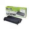 Cartuccia fax Brother PC70 — nero, 140 pagine, compatibile con FAXT72/74/76/78/7 Plus/92/94/96/98