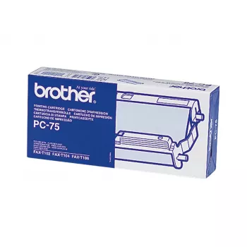 Accessorio fax Brother PC-75 cartuccia fax + nastro 144 pagine nero 1 pz.