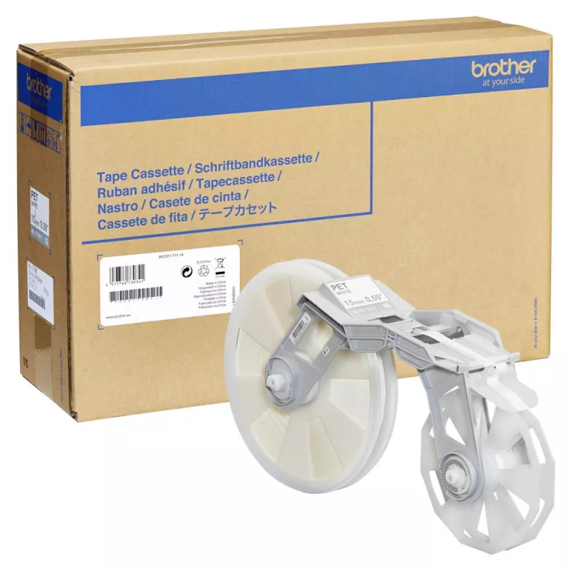 Nastro per etichettatura Brother MC-ET1WH