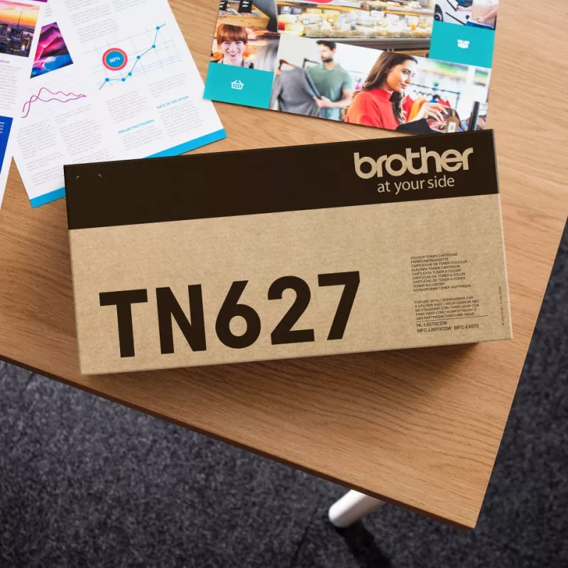 Cartuccia toner Brother TN-627C ciano originale, resa 10.000 pagine, 1 pz.