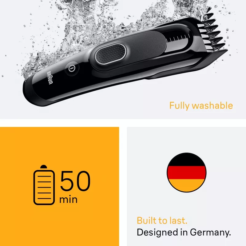 Rifinitore/regolabarba Braun HC5510 nero 9 nickel-metallo idruro (NiMH)