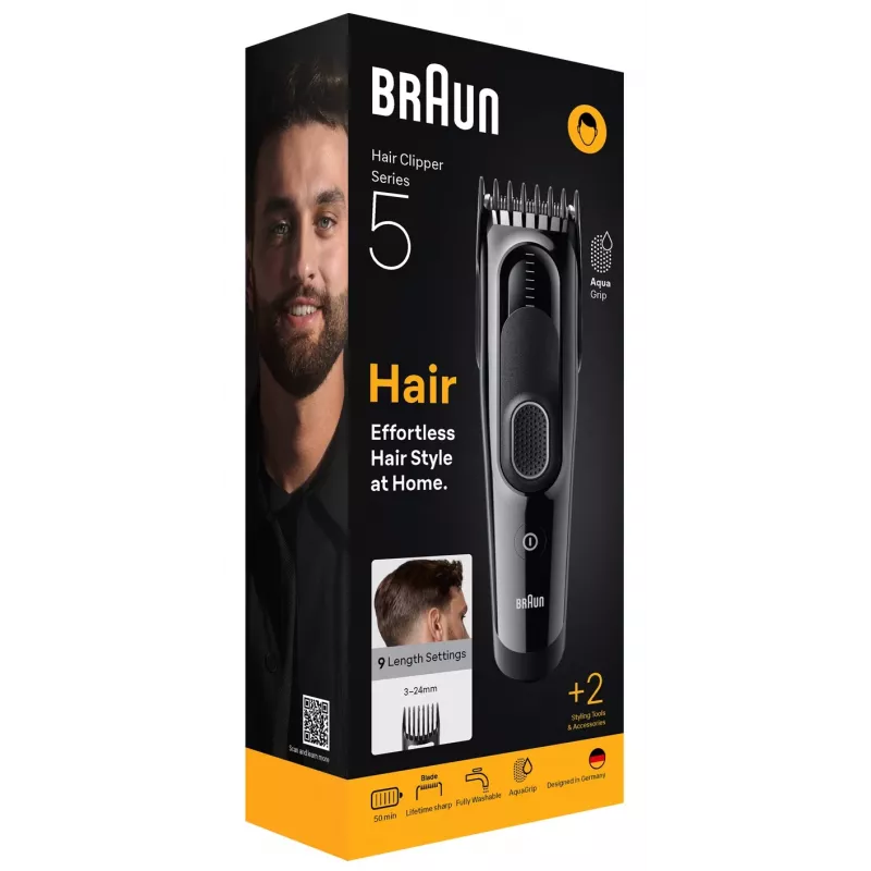 Rifinitore/regolabarba Braun HC5510 nero 9 nickel-metallo idruro (NiMH)