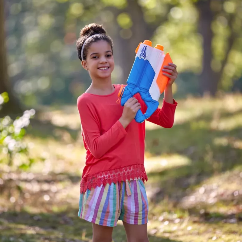 Nerf Super Soaker Twin Tide, blaster giocattolo, multicolore, 6 anni