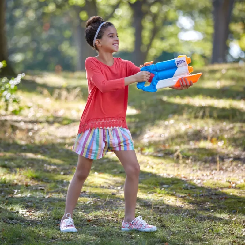 Nerf Super Soaker Twin Tide, blaster giocattolo, multicolore, 6 anni