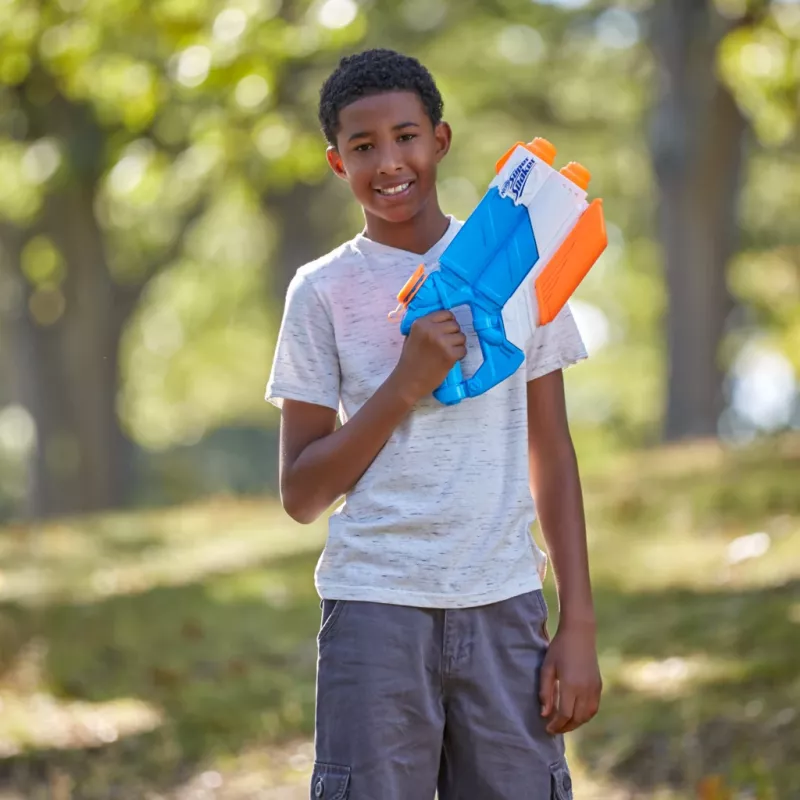 Nerf Super Soaker Twin Tide, blaster giocattolo, multicolore, 6 anni