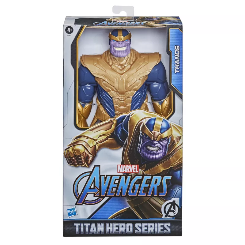 Action figure Marvel Avengers Blast Gear Deluxe Thanos, 4 anni, blu, giallo