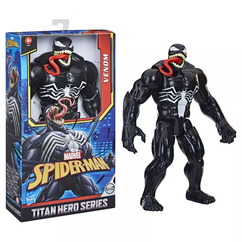 Marvel Spider-Man Titan Hero Series Venom, 4 anni, Spider-Man, nero, rosso, bianco