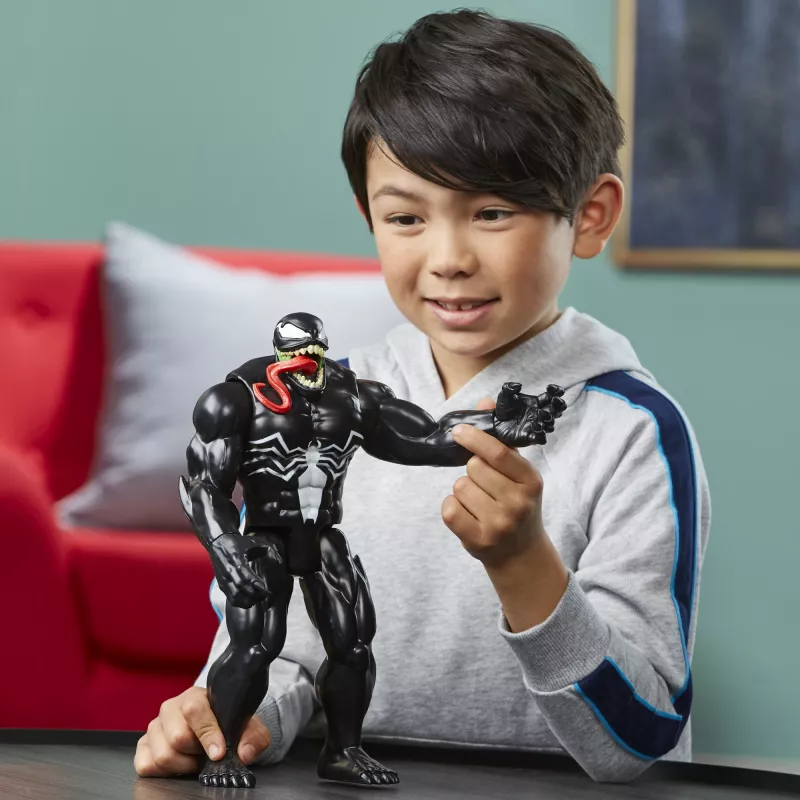Marvel Spider-Man Titan Hero Series Venom, 4 anni, Spider-Man, nero, rosso, bianco