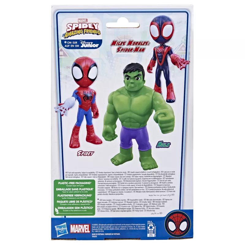 Marvel Spidey e i suoi fantastici amici – Supersized Hulk, 3 anni, multicolore, plastica