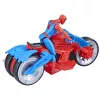 Marvel Spider-Man Spider-Man Web Blast Cycle set di gioco per bambini con action figure Spider-Man snodabile