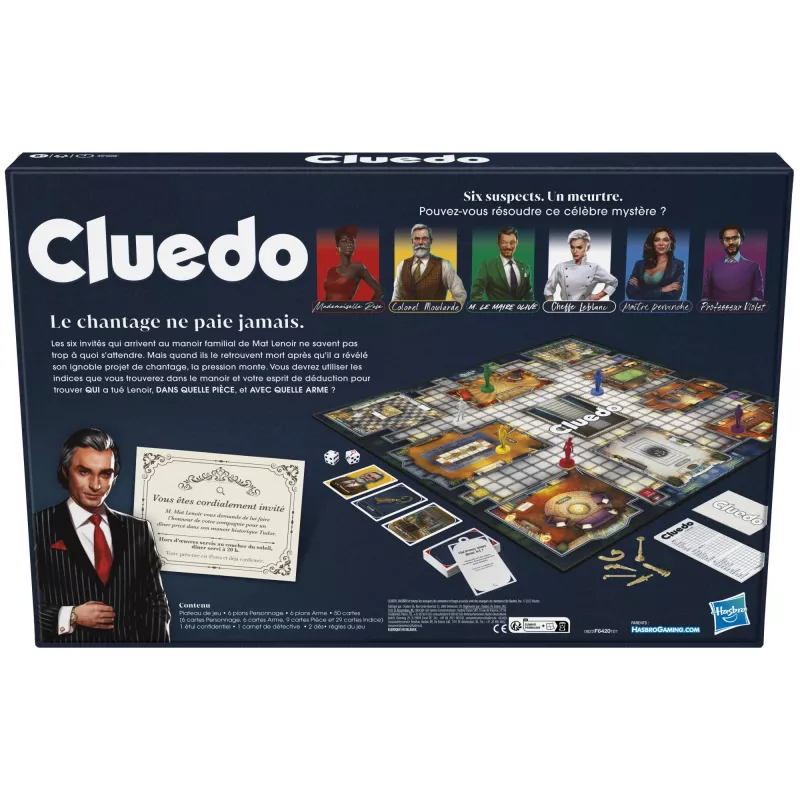 Hasbro Gaming Cluedo 45 min gioco da tavolo detective