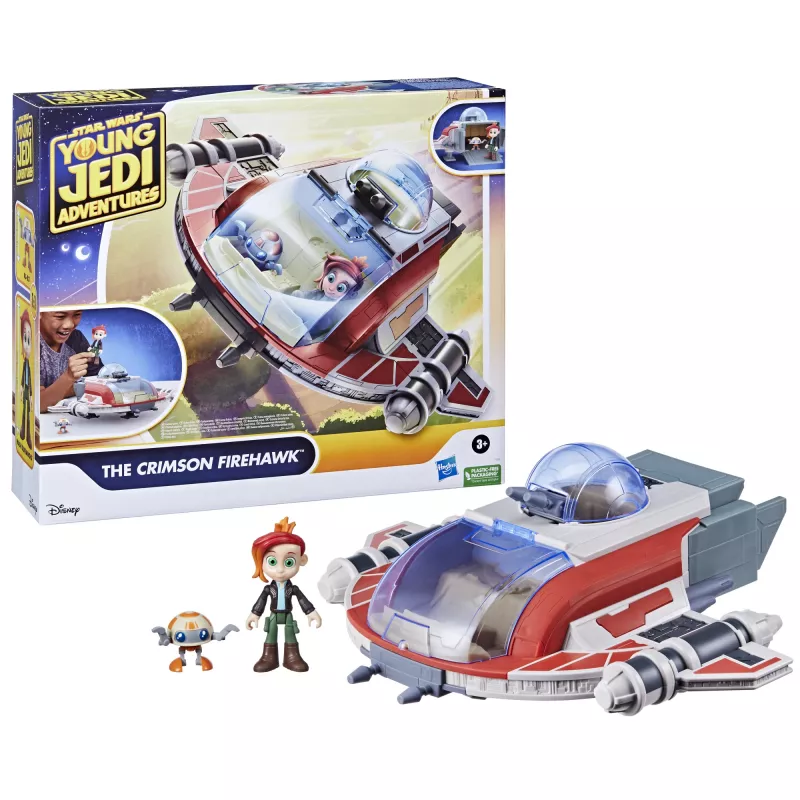 Star Wars The Crimson Firehawk astronave e action figure, giocattolo, giocattolo prescolare (17