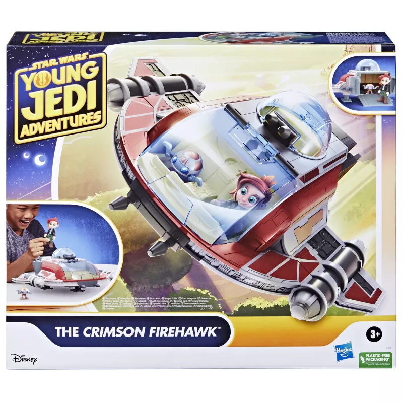 Star Wars The Crimson Firehawk astronave e action figure, giocattolo, giocattolo prescolare (17