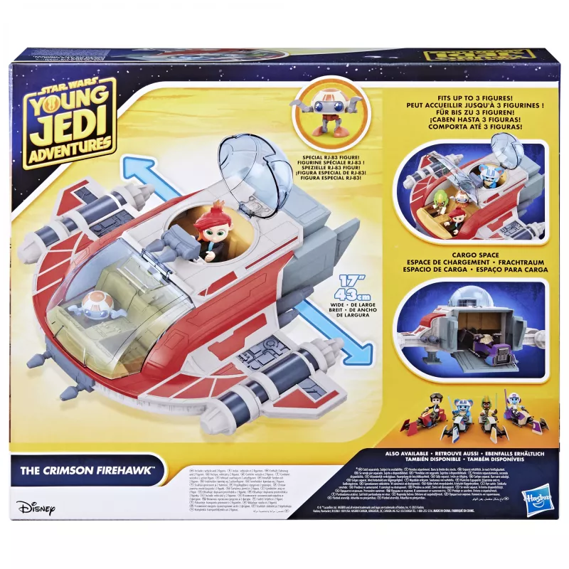 Star Wars The Crimson Firehawk astronave e action figure, giocattolo, giocattolo prescolare (17