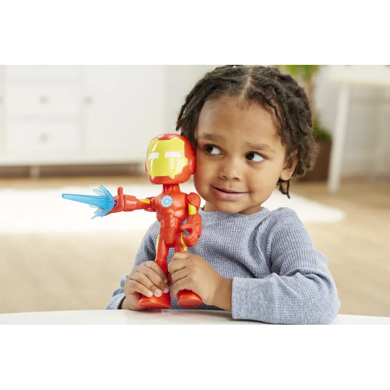 Marvel Spidey e i suoi fantastici amici – Figura Iron Man oversize, 3 anni, Marvel, rosso, giallo