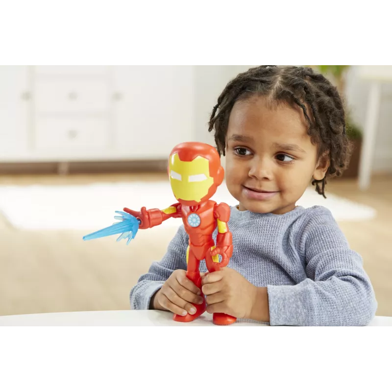 Marvel Spidey e i suoi fantastici amici – Figura Iron Man oversize, 3 anni, Marvel, rosso, giallo
