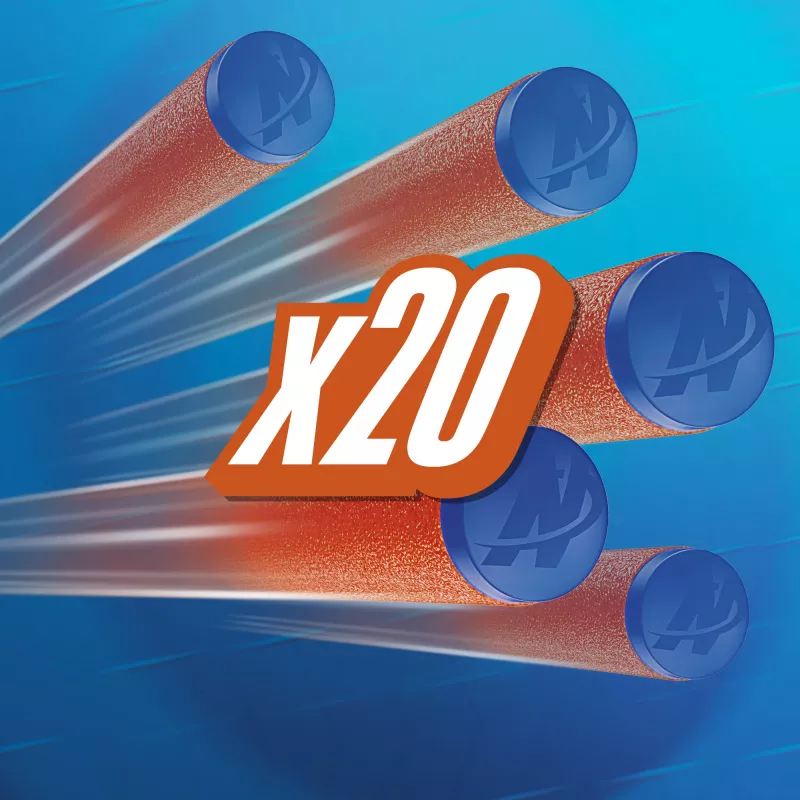 Ricarica Nerf N Series N1-Darts 20x blu arancione F8640