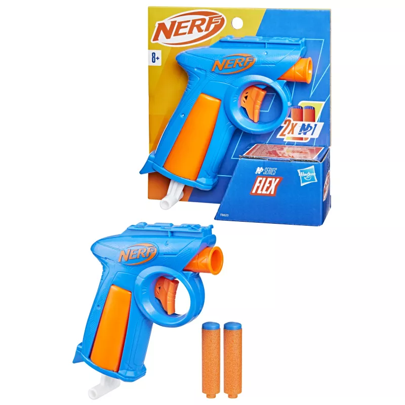 Blaster giocattolo NERF N Series Flex blu arancione 8+