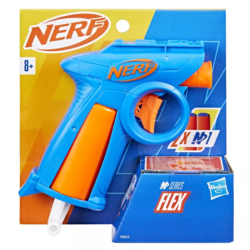 Blaster giocattolo NERF N Series Flex blu arancione 8+
