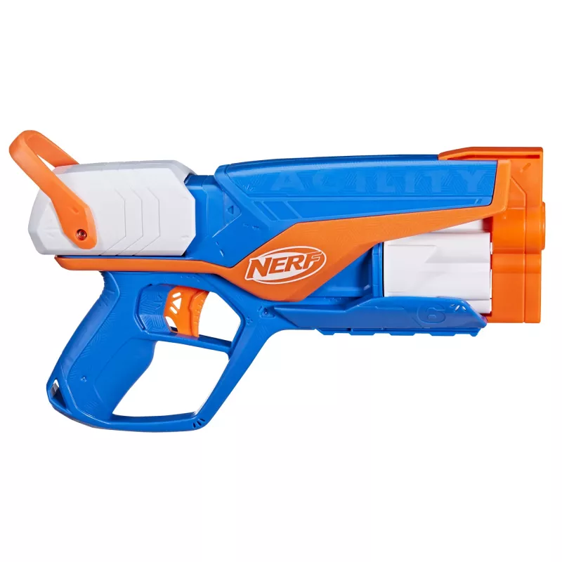 Blaster giocattolo NERF N Series Agility blu arancione bianco 8 anni