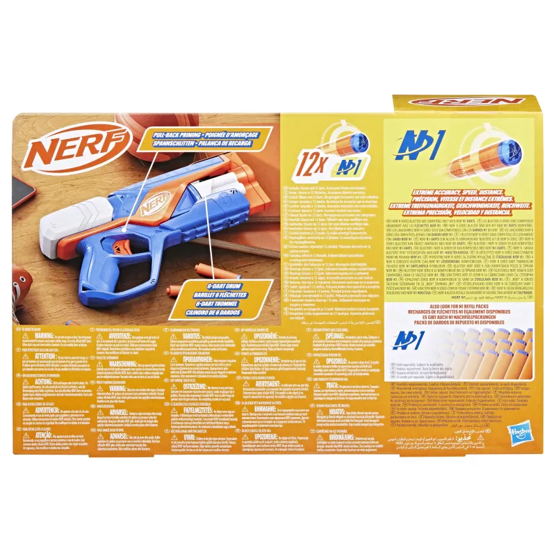 Blaster giocattolo NERF N Series Agility blu arancione bianco 8 anni