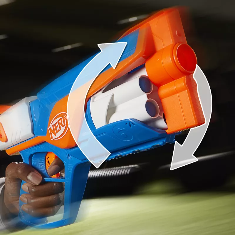 Blaster giocattolo NERF N Series Agility blu arancione bianco 8 anni