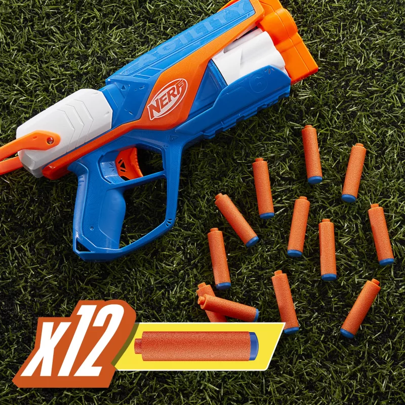 Blaster giocattolo NERF N Series Agility blu arancione bianco 8 anni