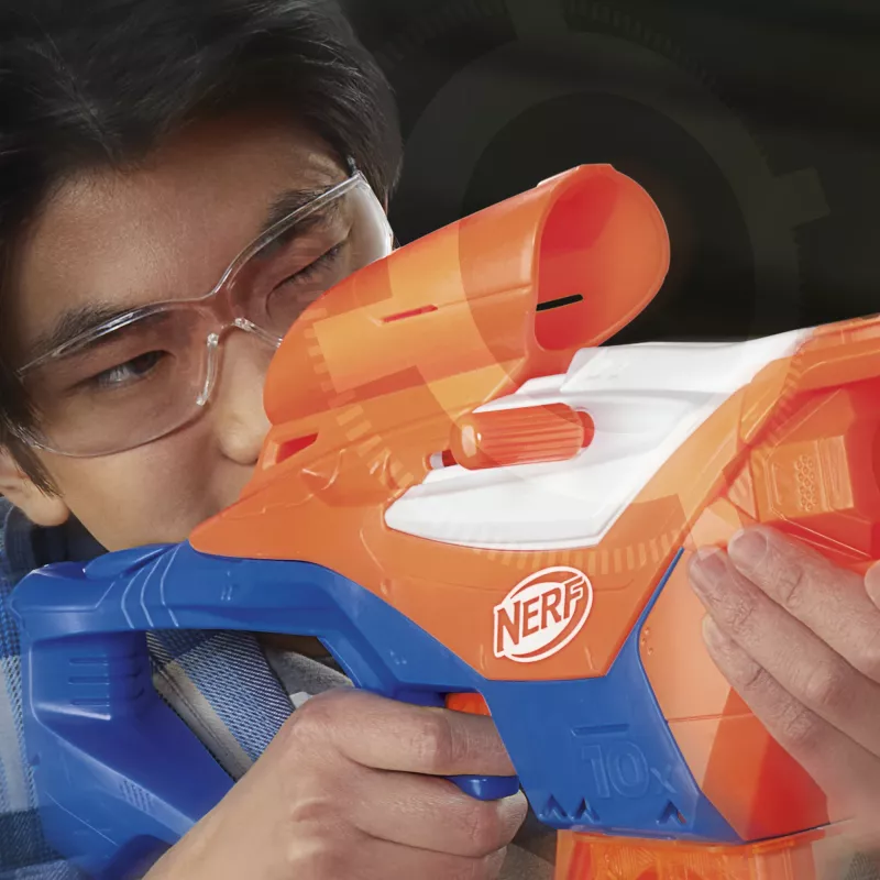 Blaster giocattolo NERF Nerf N Series Pinpoint blu arancione 8+