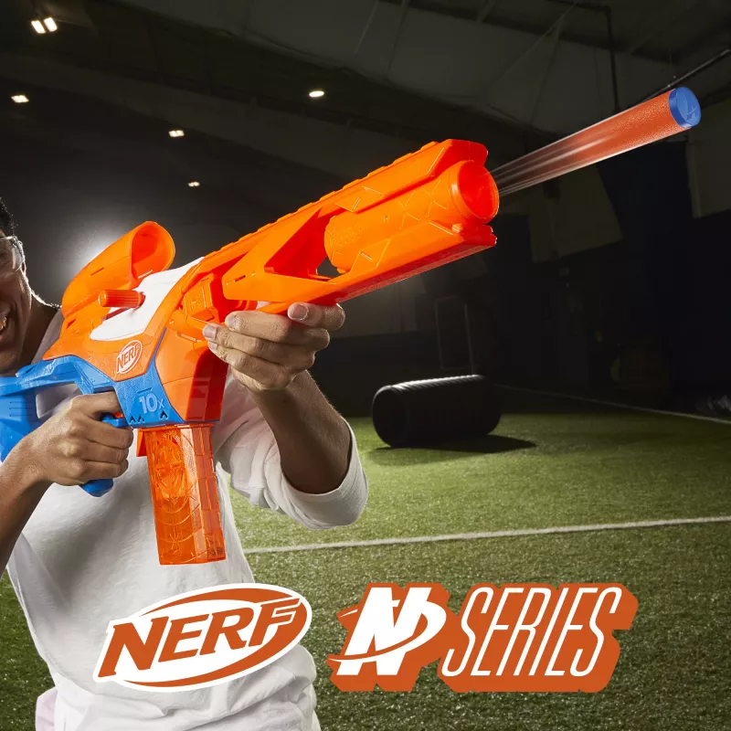 Blaster giocattolo NERF Nerf N Series Pinpoint blu arancione 8+