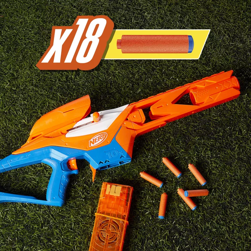 Blaster giocattolo NERF Nerf N Series Pinpoint blu arancione 8+