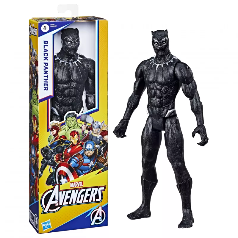 Marvel Avengers Titan Hero figura Black Panther, 4 anni, multicolore, plastica