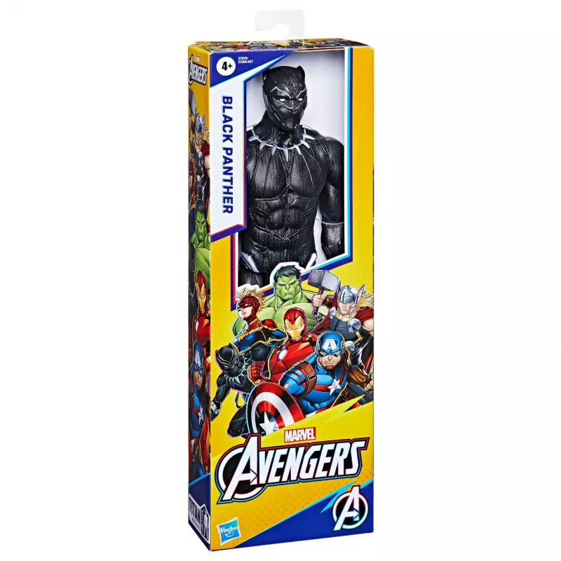Marvel Avengers Titan Hero figura Black Panther, 4 anni, multicolore, plastica