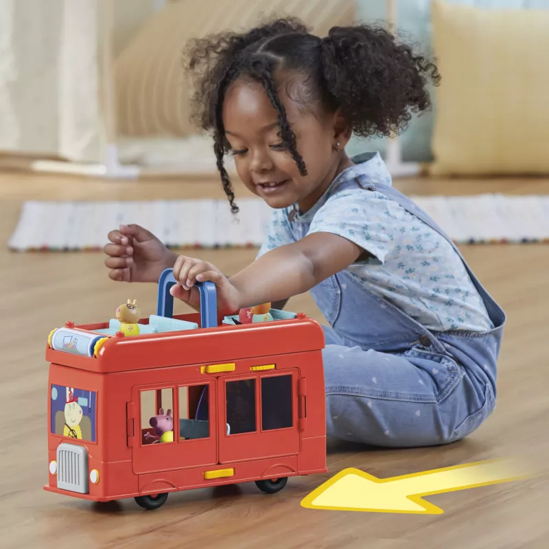 Peppa Pig 2-in-1 Party Bus, azione/avventura, 3 anni, multicolore, plastica