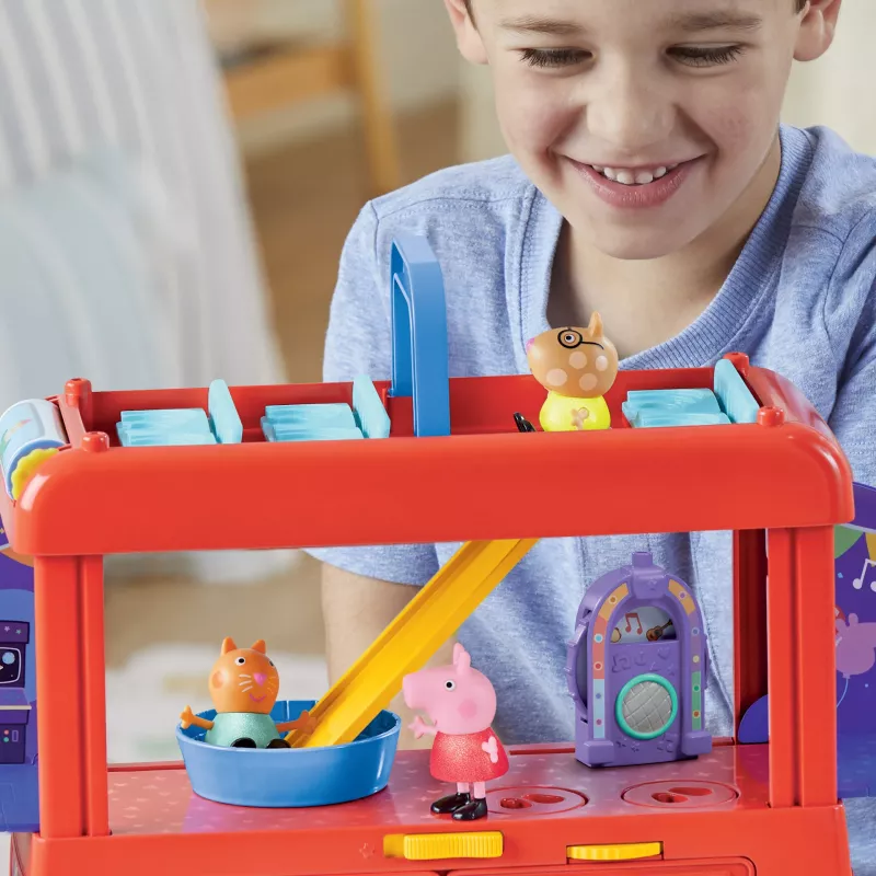 Peppa Pig 2-in-1 Party Bus, azione/avventura, 3 anni, multicolore, plastica