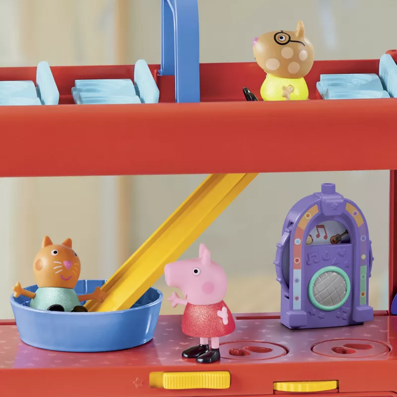 Peppa Pig 2-in-1 Party Bus, azione/avventura, 3 anni, multicolore, plastica