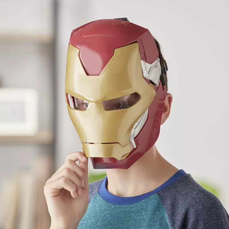 Marvel Avengers Iron Man maschera Flip FX, bambino, maschera viso, 5 anni, film, 1 pz.