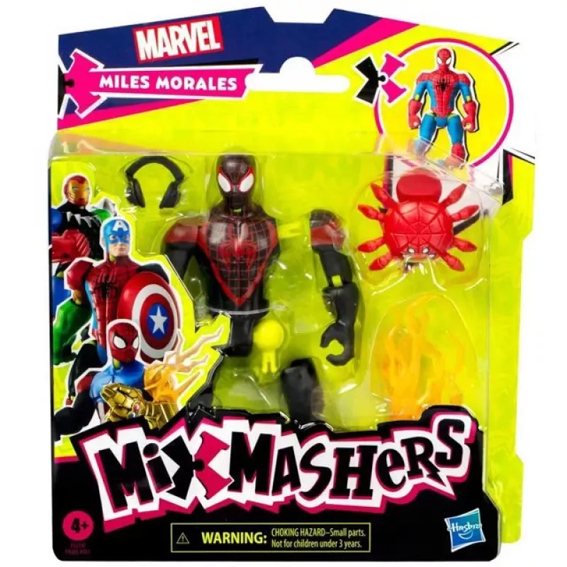 Marvel MixMashers Miles Morales Spider-Man Mix-And-Match, 4 anni, multicolore