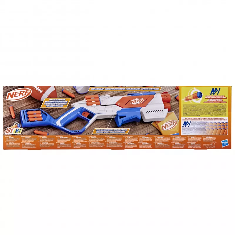 Blaster giocattolo Nerf N Series Strikeback blu arancione bianco 8+