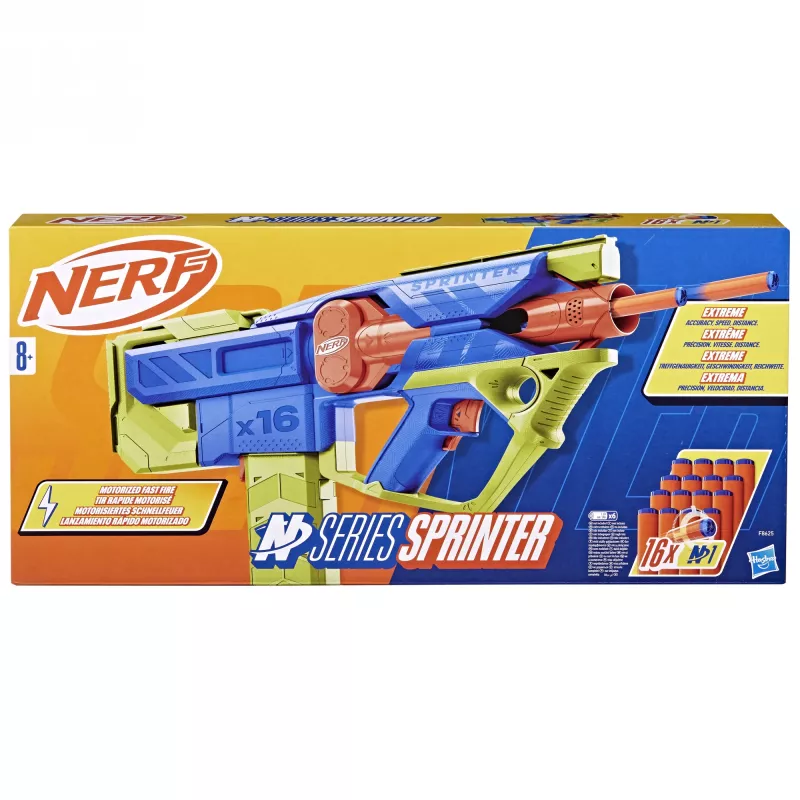 Blaster giocattolo Nerf N Series Sprinter F8625 blu verde arancione