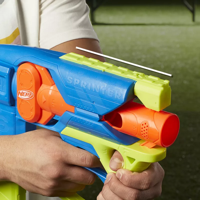 Blaster giocattolo Nerf N Series Sprinter F8625 blu verde arancione