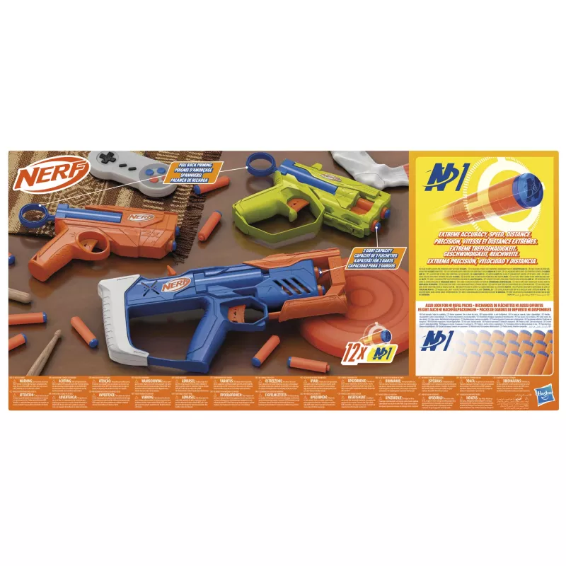 Nerf N Series Triple Action Pack, blaster giocattolo, 8 anni