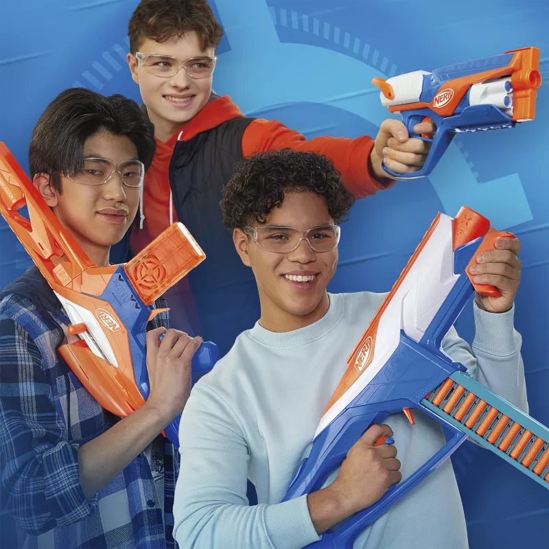 Nerf N Series Triple Action Pack, blaster giocattolo, 8 anni