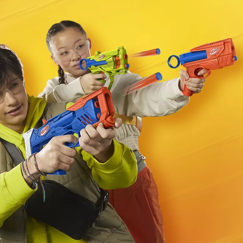 Nerf N Series Triple Action Pack, blaster giocattolo, 8 anni