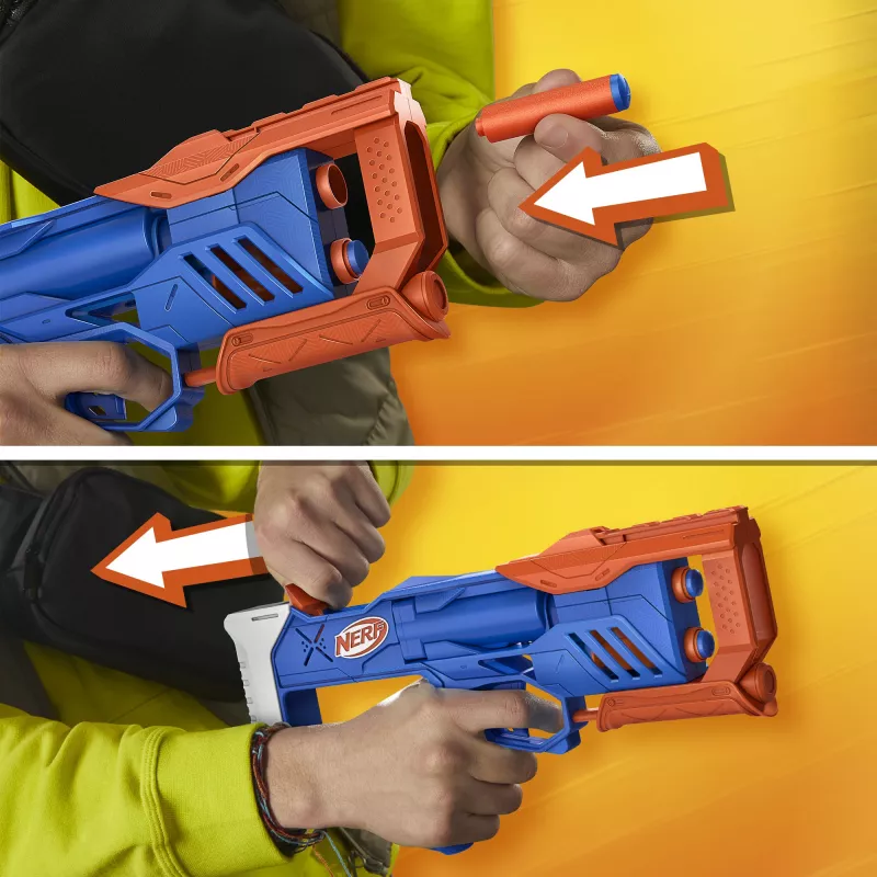 Nerf N Series Triple Action Pack, blaster giocattolo, 8 anni
