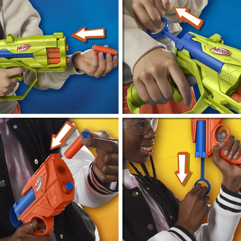 Nerf N Series Triple Action Pack, blaster giocattolo, 8 anni
