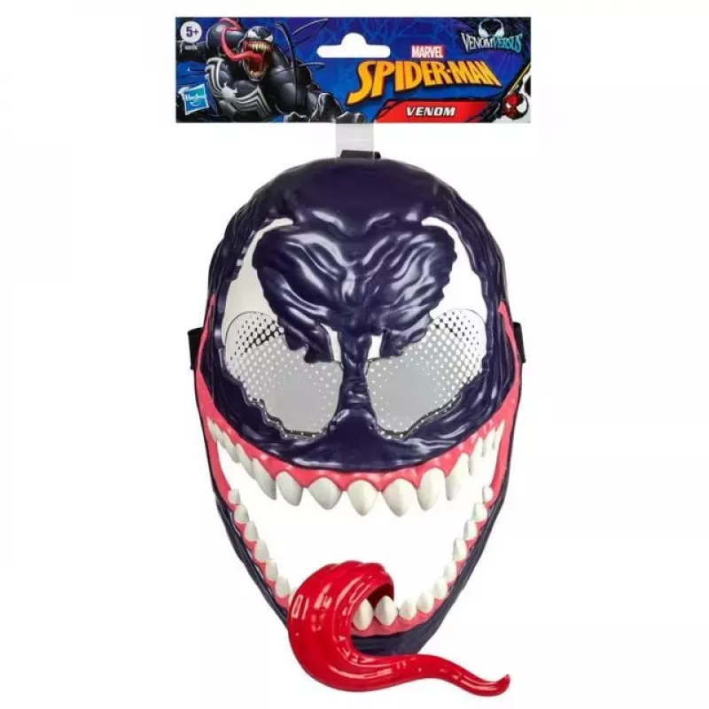 Maschera viso Marvel Spider-Man VenomVersus maschera Venom per bambini da 5 anni