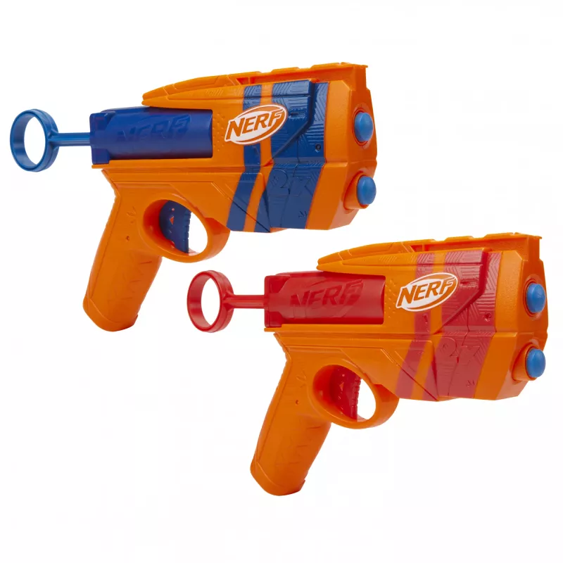 Set blaster giocattolo NERF Playset Dual Pack N Series G1492 con 2 blaster e dardi in schiuma
