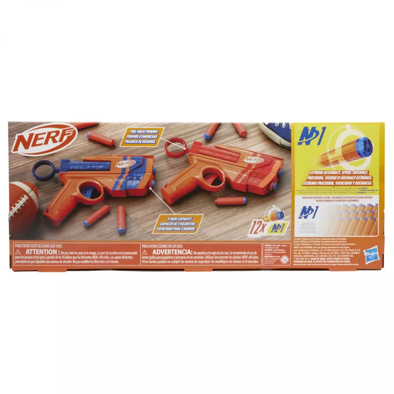 Set blaster giocattolo NERF Playset Dual Pack N Series G1492 con 2 blaster e dardi in schiuma