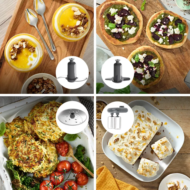 Kenwood FDM73.850SS Robot da cucina 1000 W 3 L grigio bilancia integrata
