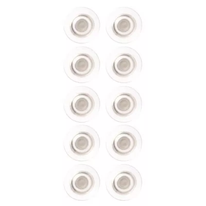 Nobo Magneti per lavagna bianca in vetro ⌀32mm, magnete per lavagna, argento, trasparente, 32 mm, 32 mm, 9,2 mm, 96 g